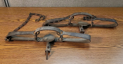Set of (2) Antique Small Game Traps