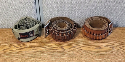 Set of (3) Ammunition Belts