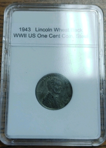 1943 Emergency WW US War Issue Steel Lincoln Wheat Back Penny