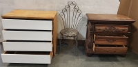 (2) Dressers and Dressing Chair