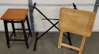 Dinner Tray, Keyboard Stand and Bar Stool