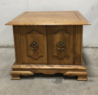 End table with cupboards