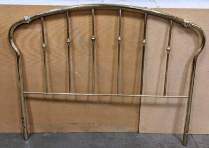 Queen Brass Tone Headboard