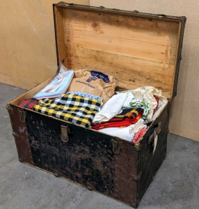 Trunk of Assorted Cloth Material
