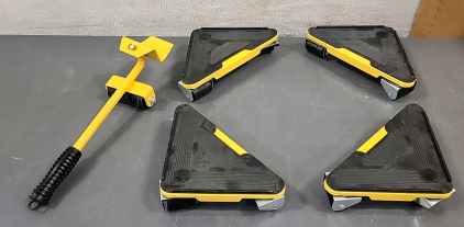 Yellow Furniture Dolly Wheels