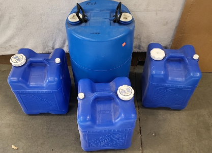 (4) Blue Water Jugs