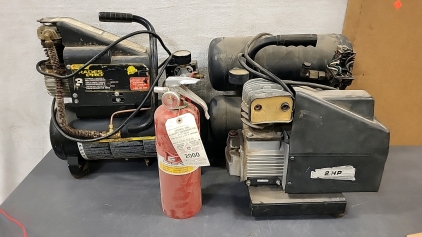 (2) Air Compressors with Fire Extinguisher