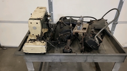 (2) Large Sewing Machines, (1) Miniature Sewing Machine with Motors