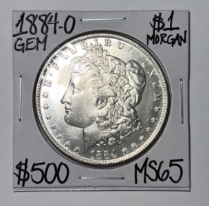 1884-O MS65 Gem Morgan Silver Dollar