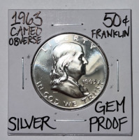 1963 Cameo Observe Proof Franklin Half Dollar