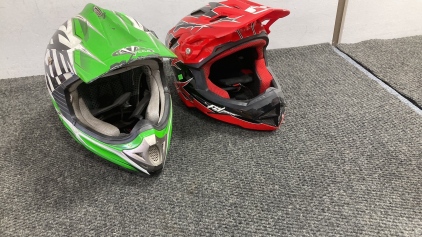 (2) Dirtbike Helmets