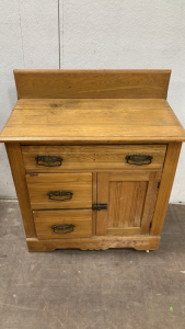 Vintage Wood Cabinet and Countertop