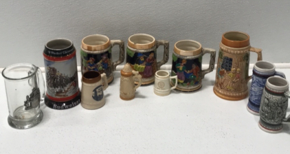 (11) Various Beer Steins