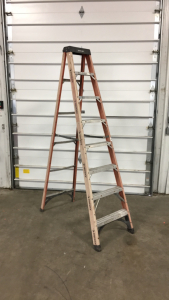 Husky 8’ Fiberglass A-Frame Ladder