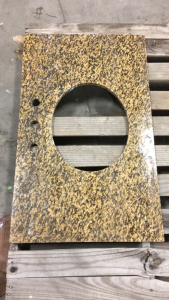 (1) 36” x 22” Yellow Granite Counter Top