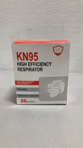 (5) Box of 20 KN95 High Efficiency Respirator Masks