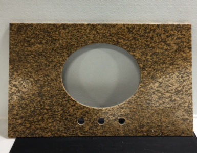 (1) 36” x 22” Yellow Granite Counter Top