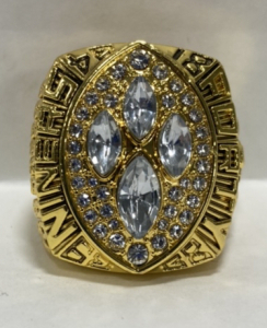 88/89 San Francisco Forty Niners Championship Ring Named To Joe Montana