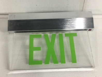 Brand New Exit Sign