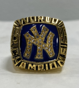 1996 MLB New York Yankees World Series Championship Ring Named To Derek Jeter