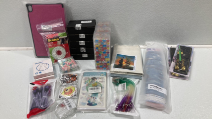 (5) Set of 8 Acrylic Paints, (3) Puffy Stickers, Anime Stickers, (2) DIY Oil Painting Kits, Diamond Painting Kits, (2) Lenovo Tab Cases, USB-C Cables, Flower Push Pins, Corded Earphones and more