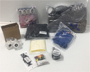 Womens Sweater 2XL , Mens Tank Top Size M, 9pc Car Cleaning Set, Shower Curtain Set, Light Up Skate Wheels and More
