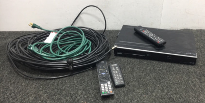 DVD Player, Cords And Remotes