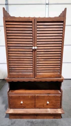 Wood Curio/Wardrobe