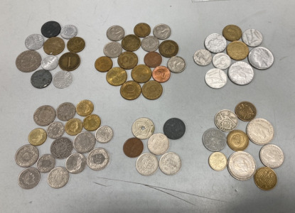 (9) Italy Coins, (16) German Coins, (10) Austrian Coins, (16) Switzerland Coins, (9) Spain Coins, (6) Belgium Coins