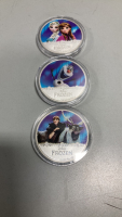 (3) Disney Frozen/New Zealand Elizabeth II Collectible Coins
