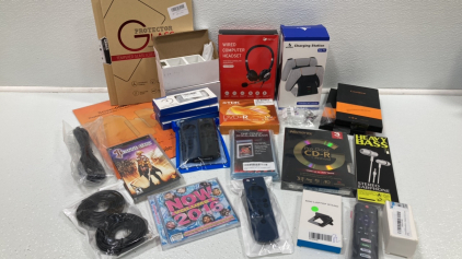 Various Electronic Accessories, Jeanne D&rsquo;Arc for PSP, NOW 2016 CD, Roku Remote, CD-R, DVD-R SP3