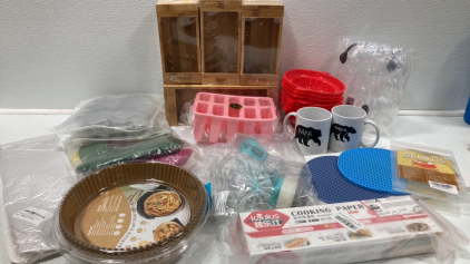 Storage Bag Holders, Popsicle Molds, Silicone Trivets, Cookie Cutters, Silicone Bibs, Air Fryer Parchment, Roasting Sticks, Gelatin Sheets, Cookinf Paper, Ice Molds, Mama/Papa Bear Mugs and more SP3