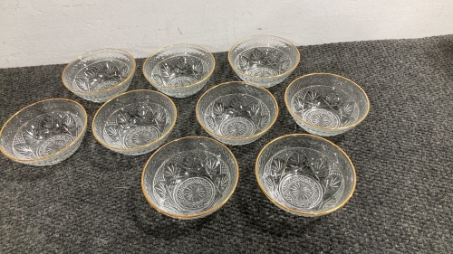 (9) Beautiful Glass Bowls