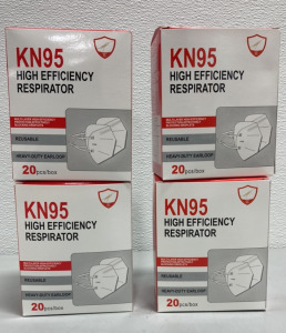 (4) KN95 High Efficiency Respirator 20pcs per Box SP13