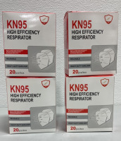 (4) KN95 High Efficiency Respirator 20pcs per Box SP13
