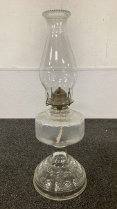 Vintage Glass Oul Lamp