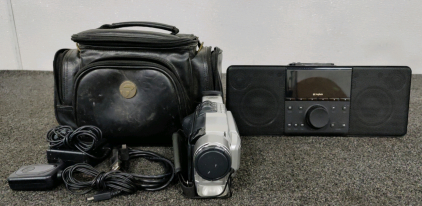 JVS Digital Video Camera & Logitech Radio with Remote