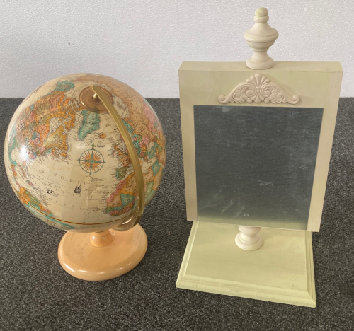 Globe, and magnetic message board