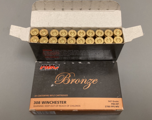 (40) Rounds PMC Bronze 308 Winchester Ammo