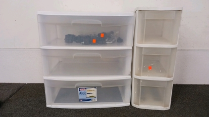 (2) Plastic Storage Organizers