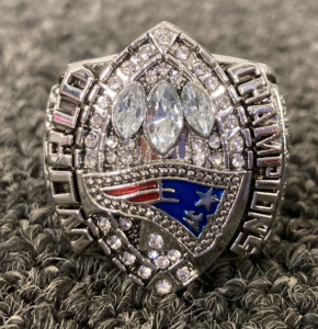 2004 New England Patriots Super Bowl Replica Ring, Named To Tom Brady