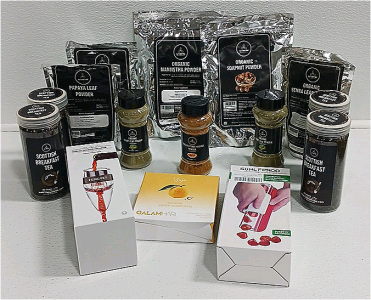 Papaya Leaf Powder, Scottish Breakfast Tea, Curry Powder, Decanter, Zip Slicer And More SP16