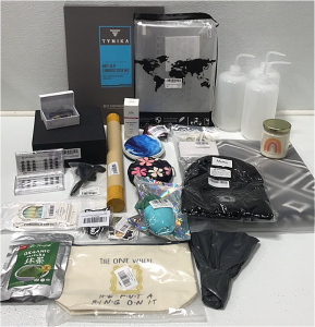 (1) MacBook Pro Case (1) Anti-Slip Desk Mat (3) Medical Spray Bottles (1) Table Runner (2) Mask Cases (2) Eyelash Extensions (1) False Nails (1) Ice Roller and More Personal Care Items SP17