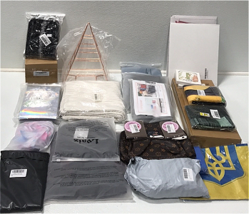 (1) Rose Gold Jewelry Organizer (1) Throw Pillow Covers (3) 2-piece Pillow Cases (1) Welcome Sign (1) Silicon Splash Guard (1) Backpack Purse (1) LVAIZ Winter Hat and More SP17
