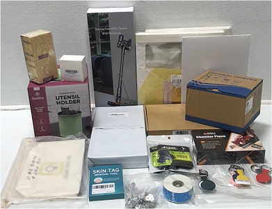 (1) Thermal Printer (2) Bakers Boxes (1) Stick Cleaner Storage Stand (1) Stainless Steel Utensil Holder (1) &lsquo;LOVE&rsquo; Wall Decor (1) 20&rdquo; RBG Bonsai Tree Decor and More SP17