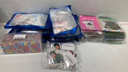 (9) Packs of Stickers, Scratch Notebacks, Puffy Stickers SP5