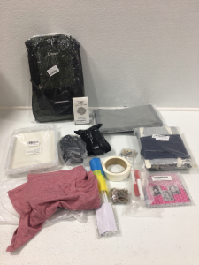 Hydration Backpack, T-shirt Size S, Dog Harness, Paint Pens, Drawing Bags and More. SP13