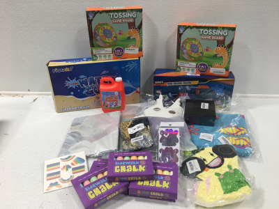 Water Guns, Tossing Boards, Chalk, Stickers, Fidget Toys, Plush Toy and More SP13