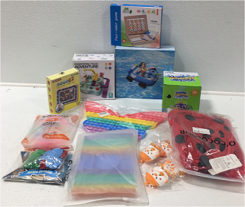 Water Spray Toy, Fidget Toys, Water Float, Lady Bug Dress, and More SP1