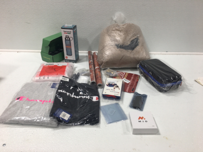 Dog Bed, Inverter Case, Ear Buds, Dog Suit, Champion Shirt and Sweater, Masks, Water Bottle and More! SP1